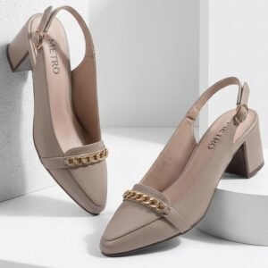 Women Slingback Chain Sandals & Block Heel Court Shoes
